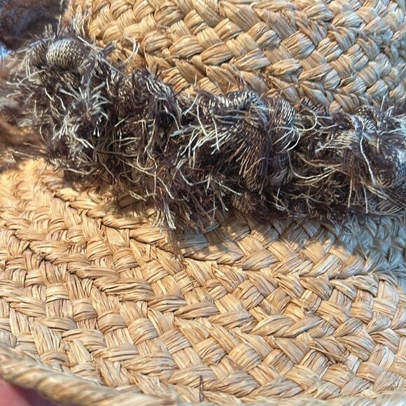 Handcrafted stretch raw edge animal print raw edge headband hatband mix browns